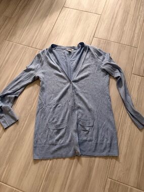 Old Navy Light Blue V-Neck Button Cardigan